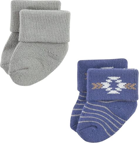 Hudson Baby Unisex Baby Cotton Rich Newborn and Terry Socks, Bear, 0-6 Months in Saudi Arabia