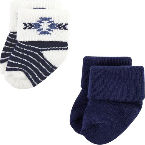 Hudson Baby Unisex Baby Cotton Rich Newborn and Terry Socks, Bear, 0-6 Months in Saudi Arabia