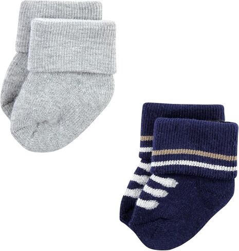 Hudson Baby Unisex Baby Cotton Rich Newborn and Terry Socks, Bear, 0-6 Months in Saudi Arabia