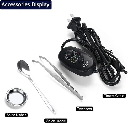 مبخرة كهربائية LED من السيراميك المينا، مصابيح LED مدمجة تحاكي اللهب، تصميم مجوف كلاسيكي وأنيق وراقي in Kuwait