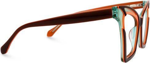 Zeelool Fashion Oversized Cat Eye Glasses Frame for Women with Non-prescription Clear Lens Eyeglasses Johnsie ZJGA606084 in Saudi Arabia