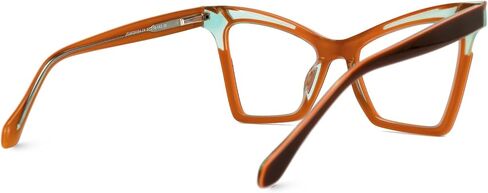 Zeelool Fashion Oversized Cat Eye Glasses Frame for Women with Non-prescription Clear Lens Eyeglasses Johnsie ZJGA606084 in Saudi Arabia
