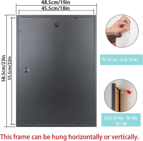 Mxtallup 18x22 in Diamond Painting Picture Frames 16x20 in Diamond Art Frame , Display Pictures16x20 Inch/ 40x50 cm with Mat or 18x22 Inch/45x55 cm Without Mat, Wall Diamond Embroidery 18x22 Picture in Saudi Arabia