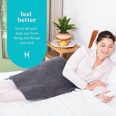 وسادة تسخين كبيرة الحجم من هوميديكس تخفف الألم بالحرارة المهدئة؛ تسخن خلال 30 ثانية باستخدام تقنية ReadyRelief؛ وسادة رش بالماء للحصول على حرارة رطبة وتخفيف أعمق in Kuwait