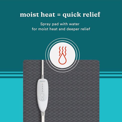 وسادة تسخين كبيرة الحجم من هوميديكس تخفف الألم بالحرارة المهدئة؛ تسخن خلال 30 ثانية باستخدام تقنية ReadyRelief؛ وسادة رش بالماء للحصول على حرارة رطبة وتخفيف أعمق in Kuwait