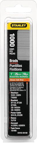 Stanley Swkbbn100 1 Inch Brown Brad Nails, Pack of 1000(Pack of 1000) in Saudi Arabia