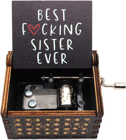 صندوق الموسيقى الخشبي من ukebobo - صندوق الموسيقى You are My Sunshine، هدايا للأخت، هدايا لصديقك المفضل والأشقاء - مجموعة واحدة in Kuwait