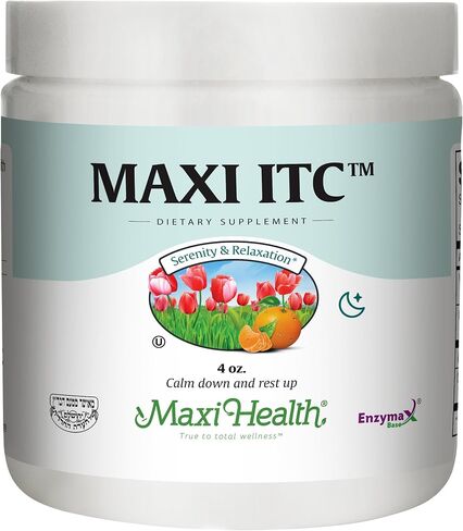 Maxi Health ITC - Inositol - with Taurine and Vitamin C - Calming Formula - 4 Ounce Powder - Kosher in Saudi Arabia