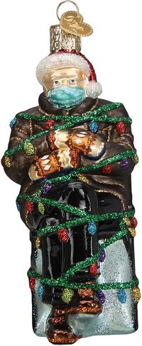 اولد وورلد كريسماس زينة شجرة الكريسماس المنفوخة بالزجاج من ويرز بيرني in Kuwait