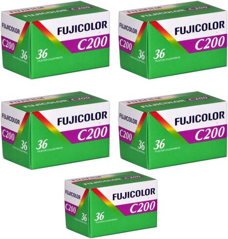 5 Rolls Fuji C200 35mm Film 135-36 FujiColor Fujifilm Color Print 2014 in Saudi Arabia