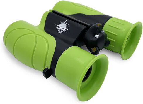 Sun Company Binox - Kid's Binoculars with Fun Bear Head Focusing Knob | 8X Magnification Binoculars for Children | for Camping, Hiking, and Exploring in Saudi Arabia