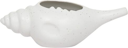 Qimacplus Leak Proof Durable Ceramic Neti Pot Non-Metallic and Comfortable Grip | Microwave and Dishwasher Friendly Natural Treatment for Sinus and Congestion Attractive Designed (Blue) in Kuwait