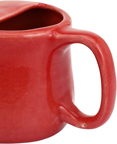 HealthGoodsIn Ceramic Neti Pot, Spill Proof with 5 Sachet Neti Salt - Red Color, Holds 250 ML (8.4 FL Oz) in Saudi Arabia