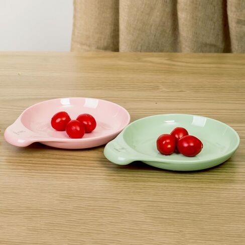 Viéco Bio-based Toddler Plate, Baby Feeding Plate with Handle for 18+ Months, Eco-friendly and BPA Free Kids Plate Made of Plant-based Material from Corn and Cassava in Saudi Arabia