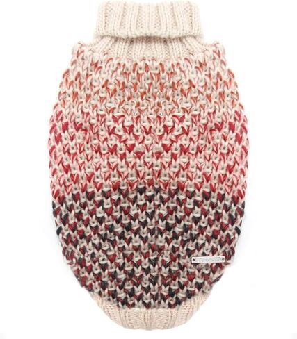 cyeollo Small Dog Sweater Turtleneck Knitted Dog Sweaters Soft Knitwear Gradient Color Classic Warm Winter Dog Clothes for Dogs Cats Apparel in Kuwait