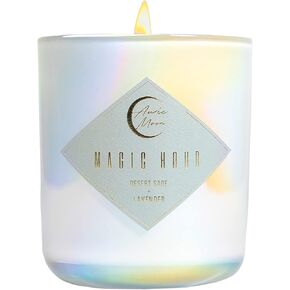 أوريك مون | شمعة ديزرت سيج + لافندر فاخرة من الصويا وجوز الهند للنساء | حرق بطيء لأكثر من 70 ساعة | فتائل طقطقة الخشب | مصبوب يدويًا في كاليفورنيا in Kuwait