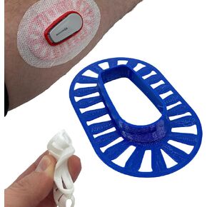 Deck My Diabetes Comfort Ring GripShield - متوافق مع Dexcom G6 (مرن وقابل لإعادة الاستخدام ومقاوم للماء) لمستخدمي Dexcom النشطين (شفاف كريستالي) in Kuwait