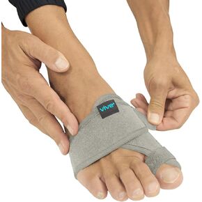 Vive Bunion Brace (Pair) - Big Toe Corrector Straightener with Splint - Hallux Valgus Pad, Joint Pain Relief, Alignment Treatment - Orthopedic Sleeve Foot Wrap Support for Men and Women (Black) in Saudi Arabia