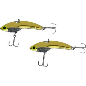 SteelShad - Mini Series (1/4 oz) - 2 Pack - Lipless Crankbait for Freshwater Fishing - Perfect for Ice Fishing, Pan Fishing, Crappie, Walleye and Bass