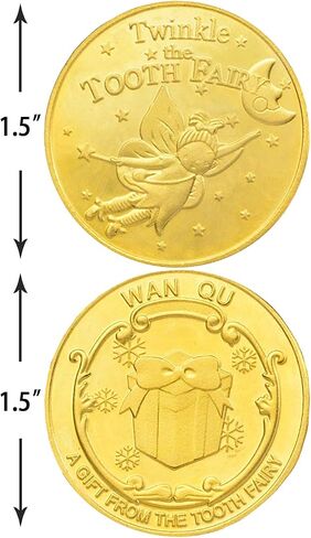 فيريميري ماكيرينج هدايا جنية الاسنان للبنات، صندوق جنية الاسنان للبنات، وسادة جنية الاسنان، عملات معدنية للبنات، وسادة اسنان جنية للبنات، وسادة اسنان لجنية الاسنان للبنات in Kuwait