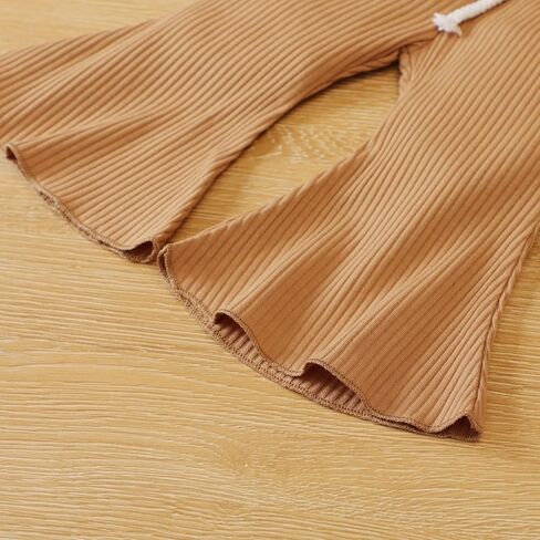 PATPAT Newborn Baby Girl Clothes Set Solid Color Long Sleeves Infant Toddler Outfits and Pants Set in Saudi Arabia