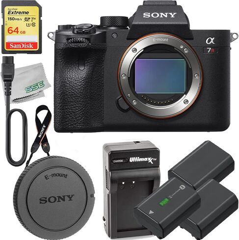 يجب أن يكون لدى Ultimaxx حزمة المبتدئين مع كاميرا Sony a7R IV بدون مرآة (الجسم فقط). يشتمل على: بطاقة ذاكرة Extreme SD بسعة 64 جيجابايت، وبطاريات بديلة من البائع، ومنفاخ غبار، والمزيد in Kuwait