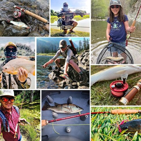 Aventik Whisperer Fly Fishing Rod with Rod Tube | Fast action 6/7ft travel rod; Fits 0/1/2/3/4wt; 24T carbon blank; CNC burl wood reel seat in Saudi Arabia