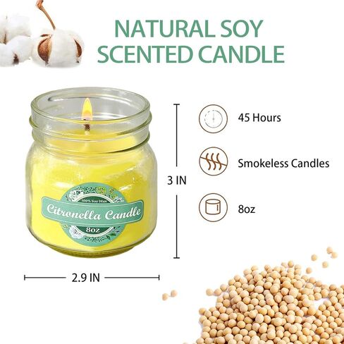 2PCS Candles for Home Scented,90 Hrs Long Lasting Organic Soy Candles,Reliefing and Relaxing Scented,Lavender and Jasmine Scent,for Home & Bedroom,Best Gift for Family,Friends, Colleagues(8oz) in Kuwait