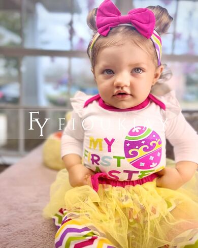 fioukiay Newborn Baby Girl Easter Skirt Sets Infant 1st Easter Day Outfit Clothes Clothing Sets in Saudi Arabia