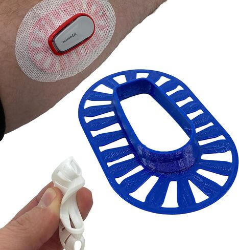 Deck My Diabetes Comfort Ring GripShield - متوافق مع Dexcom G6 (مرن وقابل لإعادة الاستخدام ومقاوم للماء) لمستخدمي Dexcom النشطين (شفاف كريستالي) in Kuwait