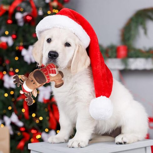 Hiboom Mini Plush Christmas Dog Toys Squeaky Puppy Toys Interactive Plush Dog Toys Durable Chew Bite Dog Squeak Toys for Puppy Small Dogs, 9 Styles in Saudi Arabia