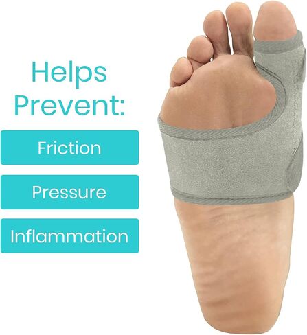 Vive Bunion Brace (Pair) - Big Toe Corrector Straightener with Splint - Hallux Valgus Pad, Joint Pain Relief, Alignment Treatment - Orthopedic Sleeve Foot Wrap Support for Men and Women (Black) in Saudi Arabia