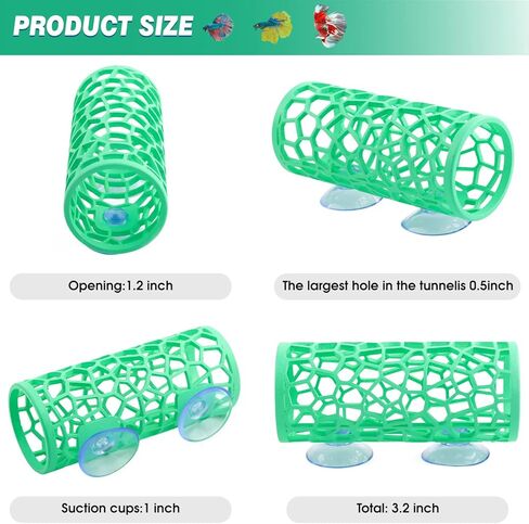 ابيزو نفق سمكة بيتا، تصميم مجوف لمراقبة اسماك بيتا بشكل أفضل، ديكورات حوض سمك بيتا in Kuwait