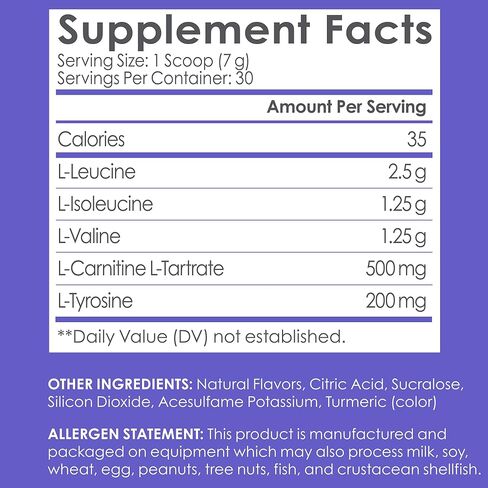 SkinnyFit Repair & Recover 30 حصة: مسحوق BCAA للنساء، أحماض أمينية متفرعة السلسلة، مكمل ما قبل التمرين بعد التمرين لدعم القدرة على التحمل، يساعد في تعافي العضلات، نكهة استوائية in Kuwait