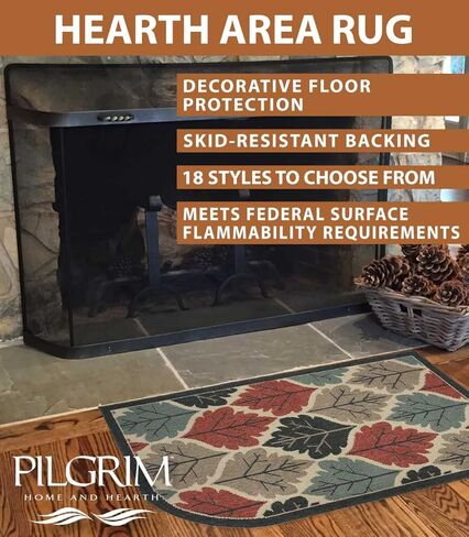 سجادة موقد Pilgrim Home and Hearth Pilgrim، مقاس 46 بوصة × 28 بوصة، جميلة in Kuwait