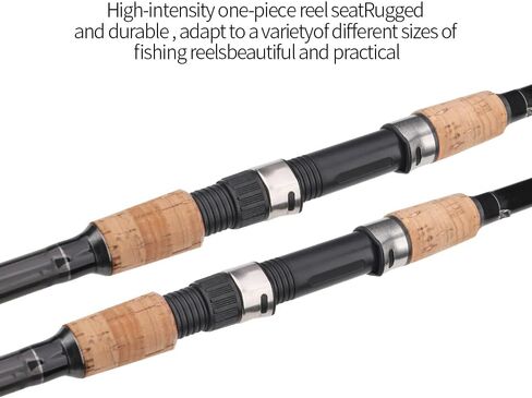 Carp Fishing Rod, 3 Sections Fishing Pole | Carbon Fishing Rod | Rubber Handle Comfortable Grip Fishing Rods,10.82FT/11.8FT/12.8FT(330CM/360CM/390CM) in Saudi Arabia