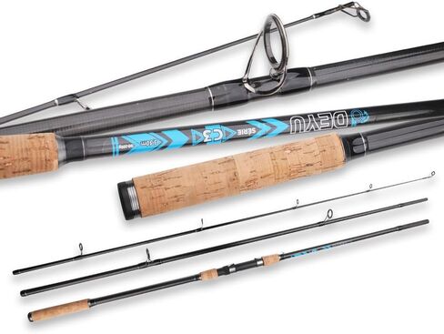 Carp Fishing Rod, 3 Sections Fishing Pole | Carbon Fishing Rod | Rubber Handle Comfortable Grip Fishing Rods,10.82FT/11.8FT/12.8FT(330CM/360CM/390CM) in Saudi Arabia