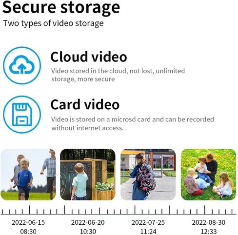 ICAMI Security Camera Outdoor WiFi 1080P 360° View Surveillance Camera Motion Detection&Siren Auto Tracking Two Way Talk Pan Tile Full Color Night Vision in Kuwait