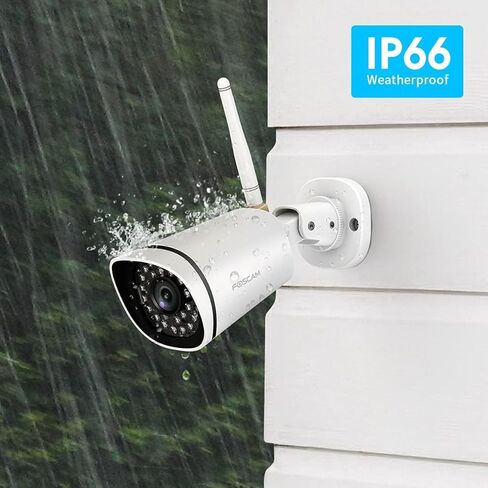 FOSCAM 1080P كاميرا WiFi شبكية إضافية لـ FN7108W-B4-1T، FI9910W، أبيض (FN7108W-B4-1T مطلوب) in Kuwait