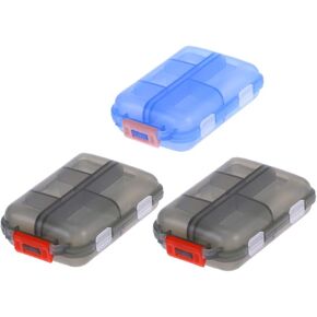 Medicine Case 3pcs Double Layer Organizer Case with 10 Compartments Portable Mini Travel Pills Box Medicine Carry Box Seal Storage Container Holder for Outdoor Camping Home Travel in Kuwait