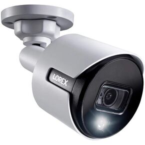 Lorex C581DA Indoor/Outdoor 2K 5MP Super Analog HD Active Deterrence Bullet Camera, 2.8mm, 135ft IR Night Vision, CNV, Works with D841/D841B Series, Only Camera, White (Renewed) in Saudi Arabia