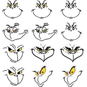 PIAOLGYI Christmas Stickers for Grinch Stickers Christmas Decorations Stickers for Ornaments,Christmas Decorations Christmas Decor (36Pcs) in Saudi Arabia