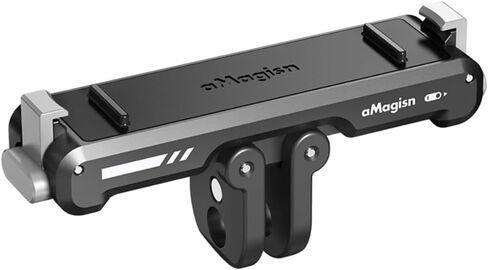 ار اس زد اف ان جي اكس ار واي حامل مغناطيسي سريع الفك لجهاز انستا 360 جو 3، حامل مع مخلب تثبيت مغناطيسي ثنائي الشق ونقطة برغي 1/4 لمزيد من خيارات التركيب in Kuwait