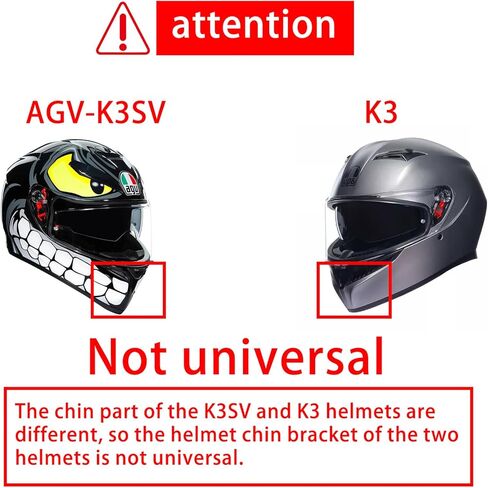 Ediximi AGV-K3SV خوذة دراجة نارية مصنوعة من سبائك الألومنيوم مخصصة لمجموعة تثبيت الذقن لكاميرات الحركة GoPro مع وسادات لاصقة وخوذة معدنية مثبتة على شكل حرف J in Kuwait