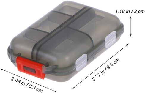 Medicine Case 3pcs Double Layer Organizer Case with 10 Compartments Portable Mini Travel Pills Box Medicine Carry Box Seal Storage Container Holder for Outdoor Camping Home Travel in Saudi Arabia