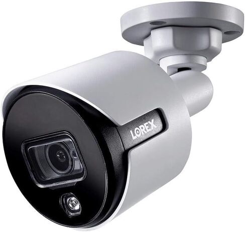 Lorex C581DA Indoor/Outdoor 2K 5MP Super Analog HD Active Deterrence Bullet Camera, 2.8mm, 135ft IR Night Vision, CNV, Works with D841/D841B Series, Only Camera, White (Renewed) in Saudi Arabia