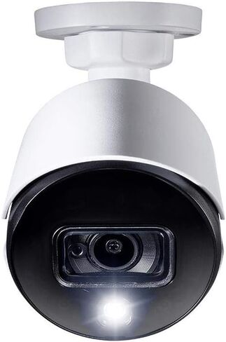 Lorex C581DA Indoor/Outdoor 2K 5MP Super Analog HD Active Deterrence Bullet Camera, 2.8mm, 135ft IR Night Vision, CNV, Works with D841/D841B Series, Only Camera, White (Renewed) in Saudi Arabia