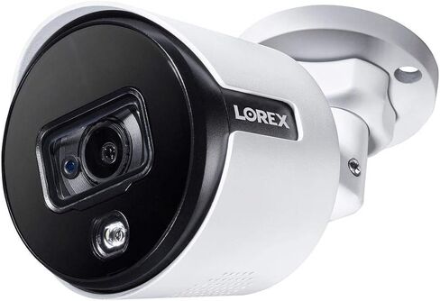 Lorex C581DA Indoor/Outdoor 2K 5MP Super Analog HD Active Deterrence Bullet Camera, 2.8mm, 135ft IR Night Vision, CNV, Works with D841/D841B Series, Only Camera, White (Renewed) in Saudi Arabia