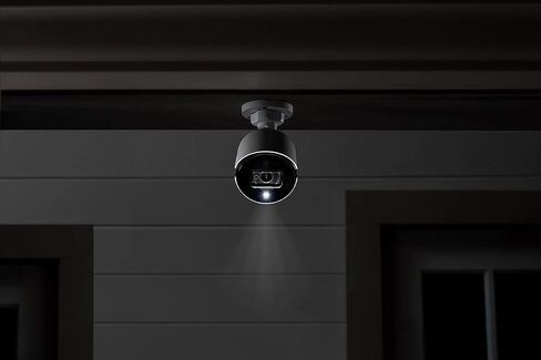 Lorex C581DA Indoor/Outdoor 2K 5MP Super Analog HD Active Deterrence Bullet Camera, 2.8mm, 135ft IR Night Vision, CNV, Works with D841/D841B Series, Only Camera, White (Renewed) in Saudi Arabia