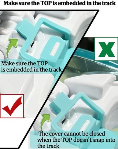 عبوات سيليكون من KTCCEFE تعمل على إعادة تعبئة الملحقات للعناية بالأنف، عملية بسيطة - 10 عبوات (أزرق) in Kuwait